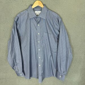 Brooks Brothers Shirt Mens 16.5 34 Blue‎ Long Sleeve Regent Performance Stretch